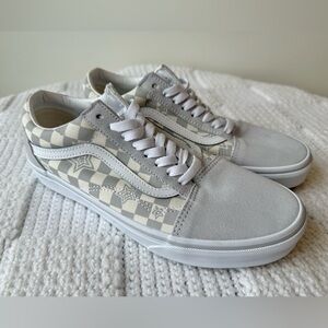Vans Old Skool Checkerboard - Stars Grey Sneakers